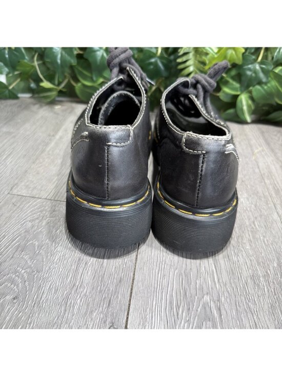 Vintage Dr Martens Chunky Oxford’s Square Toe Mens Black Leather Size 8UK 9 US main image 5